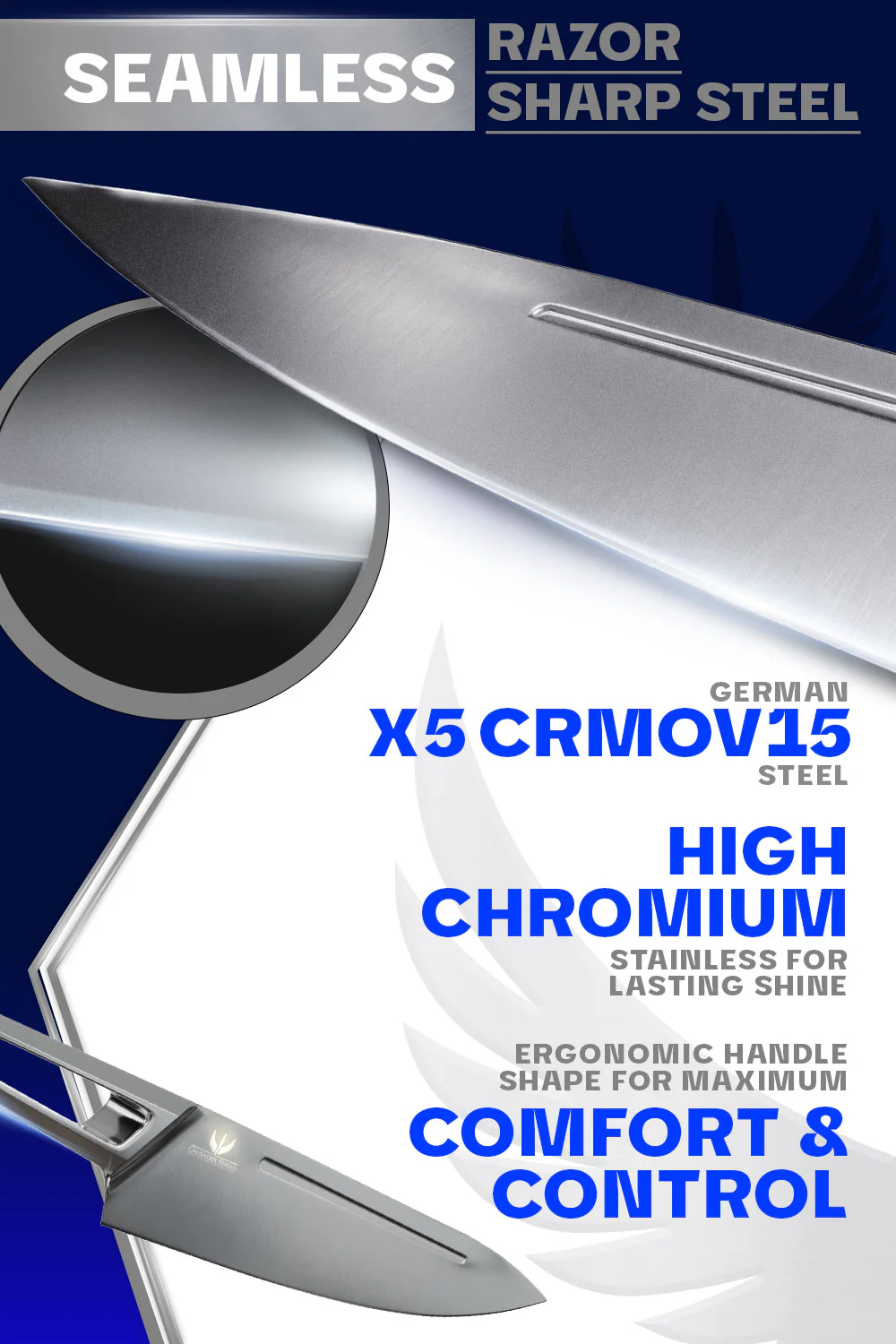 Block Set 8-Piece | Crusader Series | NSF Certified | Dalstrong © - Image 4