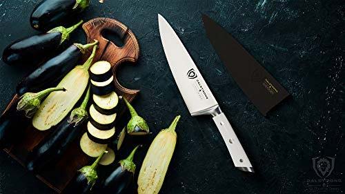 Chef's Knife 8" | Glacial White Handle | Gladiator Series | NSF Certified | Dalstrong © - Image 9