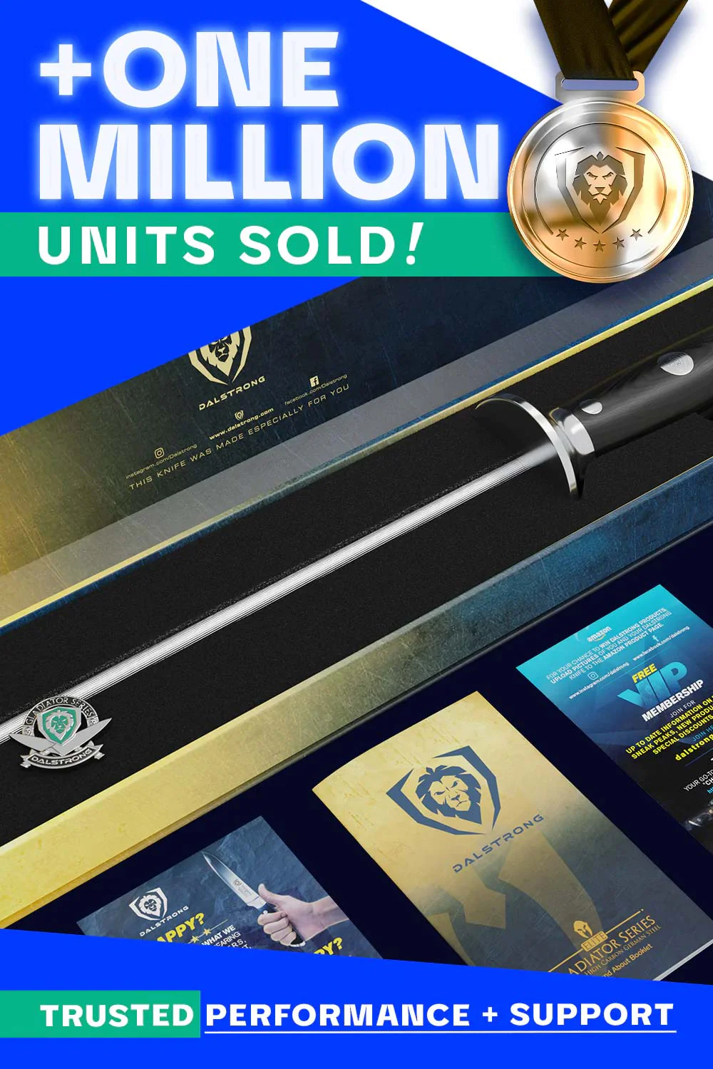 Honing Steel 10" | Gladiator Series | NSF Certified | Dalstrong © - Image 7