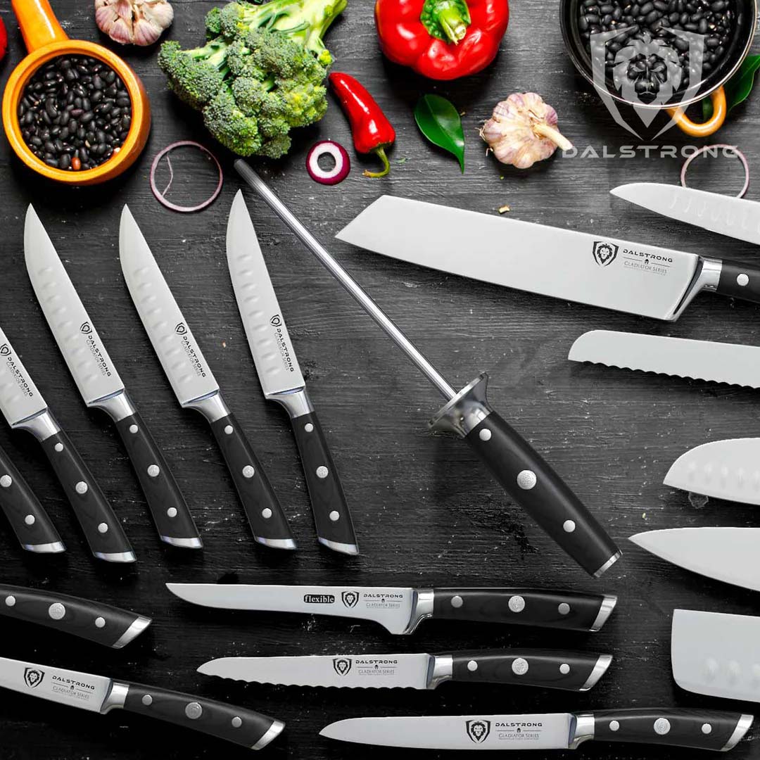 18 Piece Colossal Knife Set with Block | Gladiator Series | Knives NSF Certified | Dalstrong © - Image 9