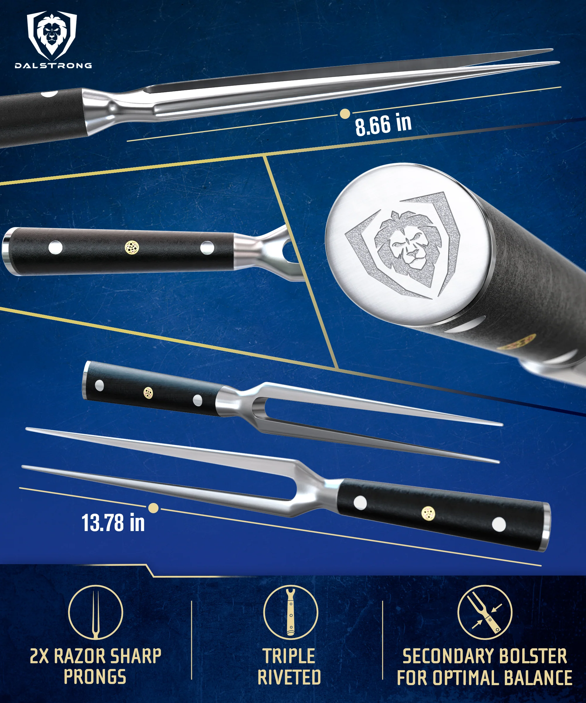 Meat & Carving Fork 7" | The Impaler | Dalstrong © - Image 3