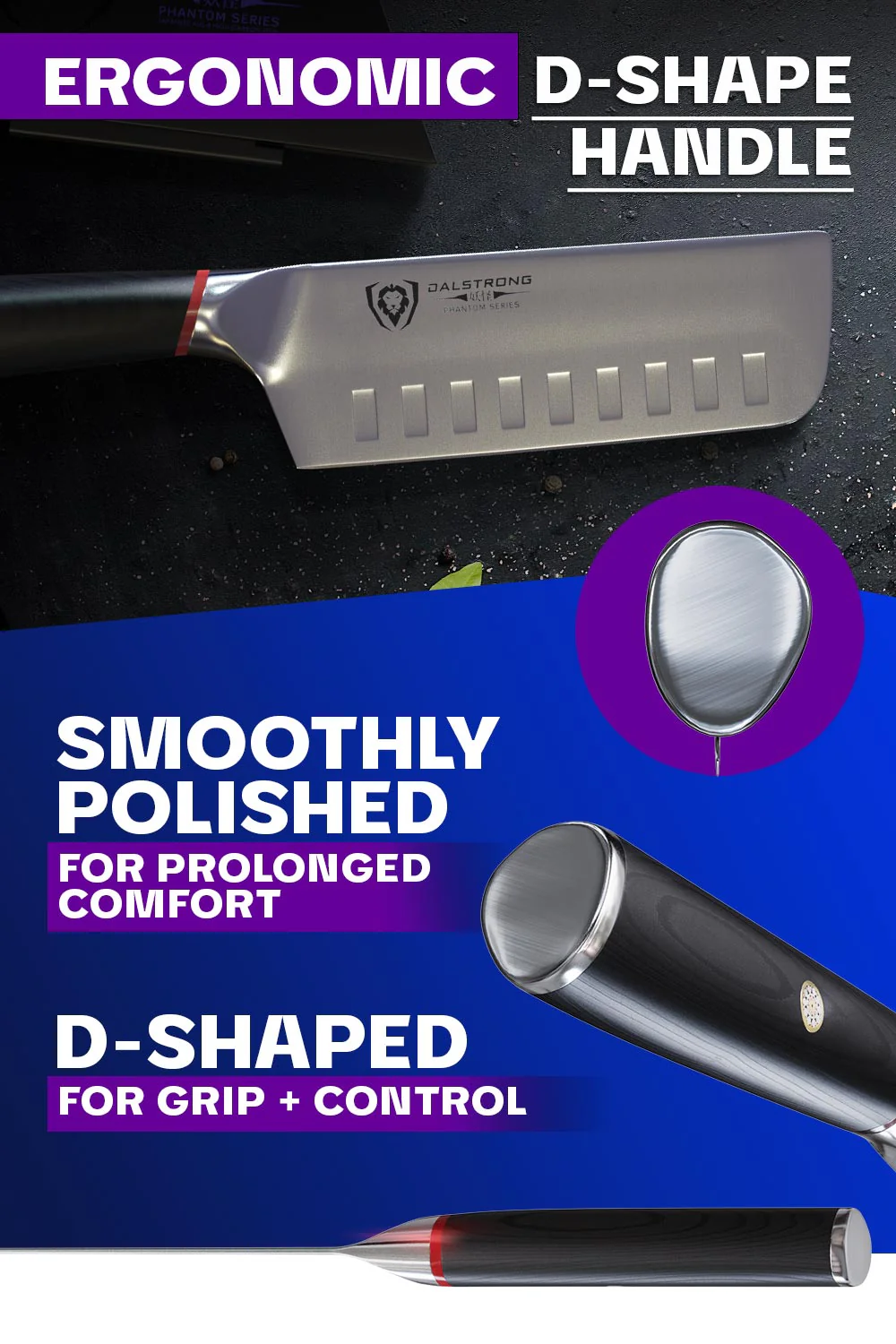 Nakiri Vegetable Knife 6" | Phantom Series | Dalstrong © - Image 6