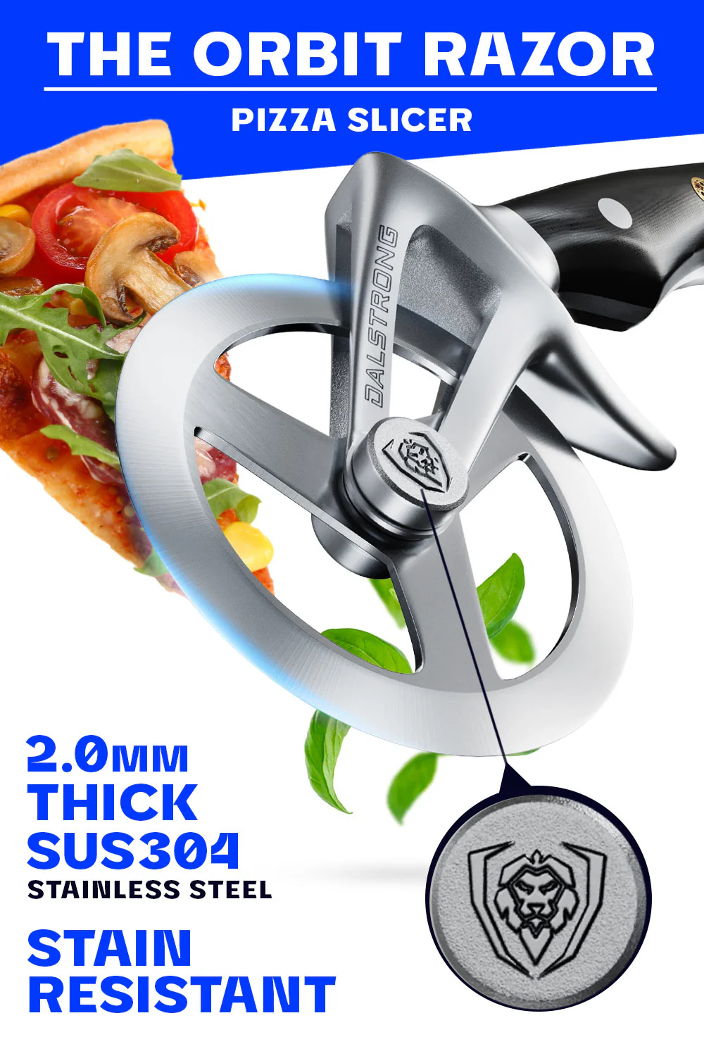 Orbit Razor Pizza Wheel & Cutter | Dalstrong © - Image 3