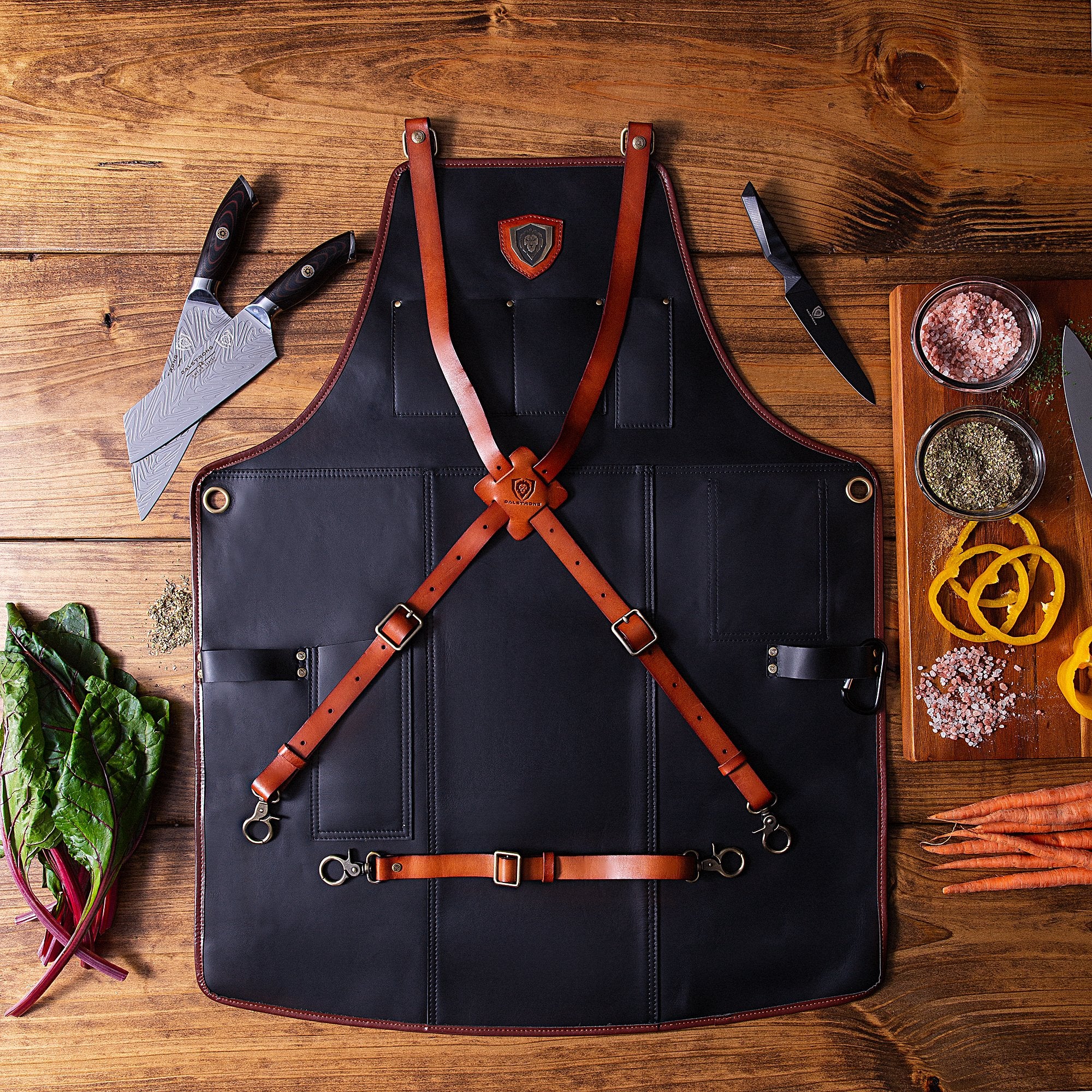 The Culinary Commander | Top-Grain Leather | Professional Chef's Kitchen Apron | Dalstrong © - Image 5