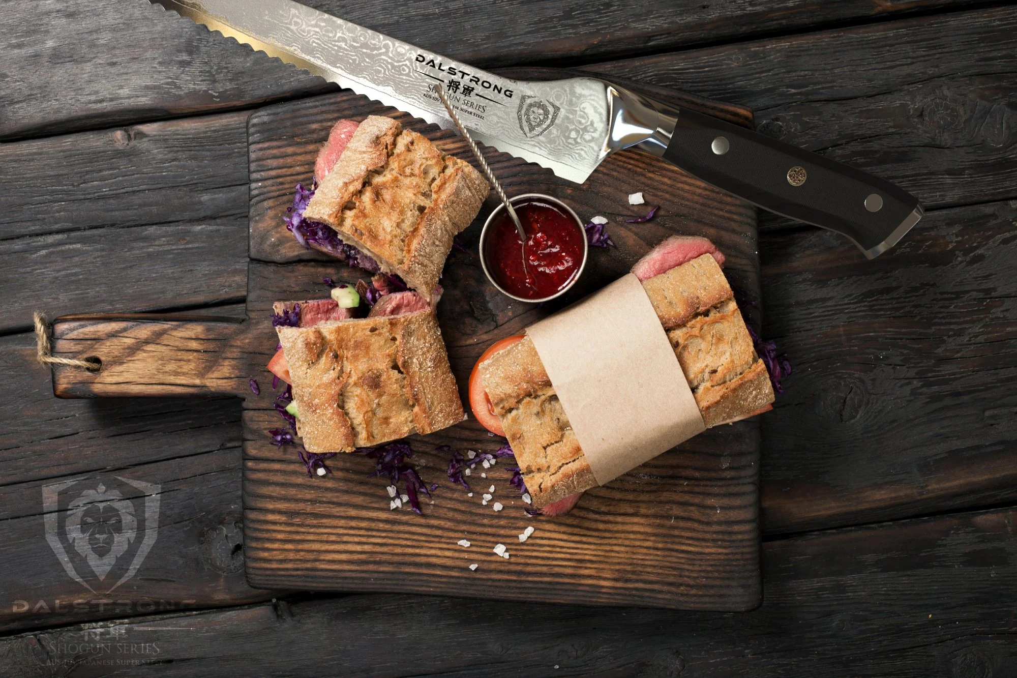 Serrated Offset Knife 8" | Shogun Series ELITE | Dalstrong © - Image 10