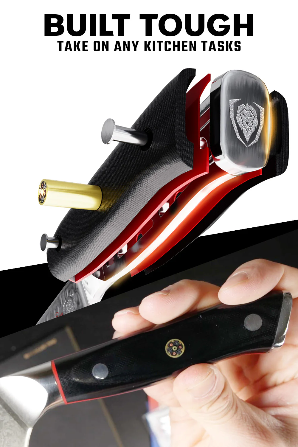 Serrated Offset Knife 8" | Shogun Series ELITE | Dalstrong © - Image 4