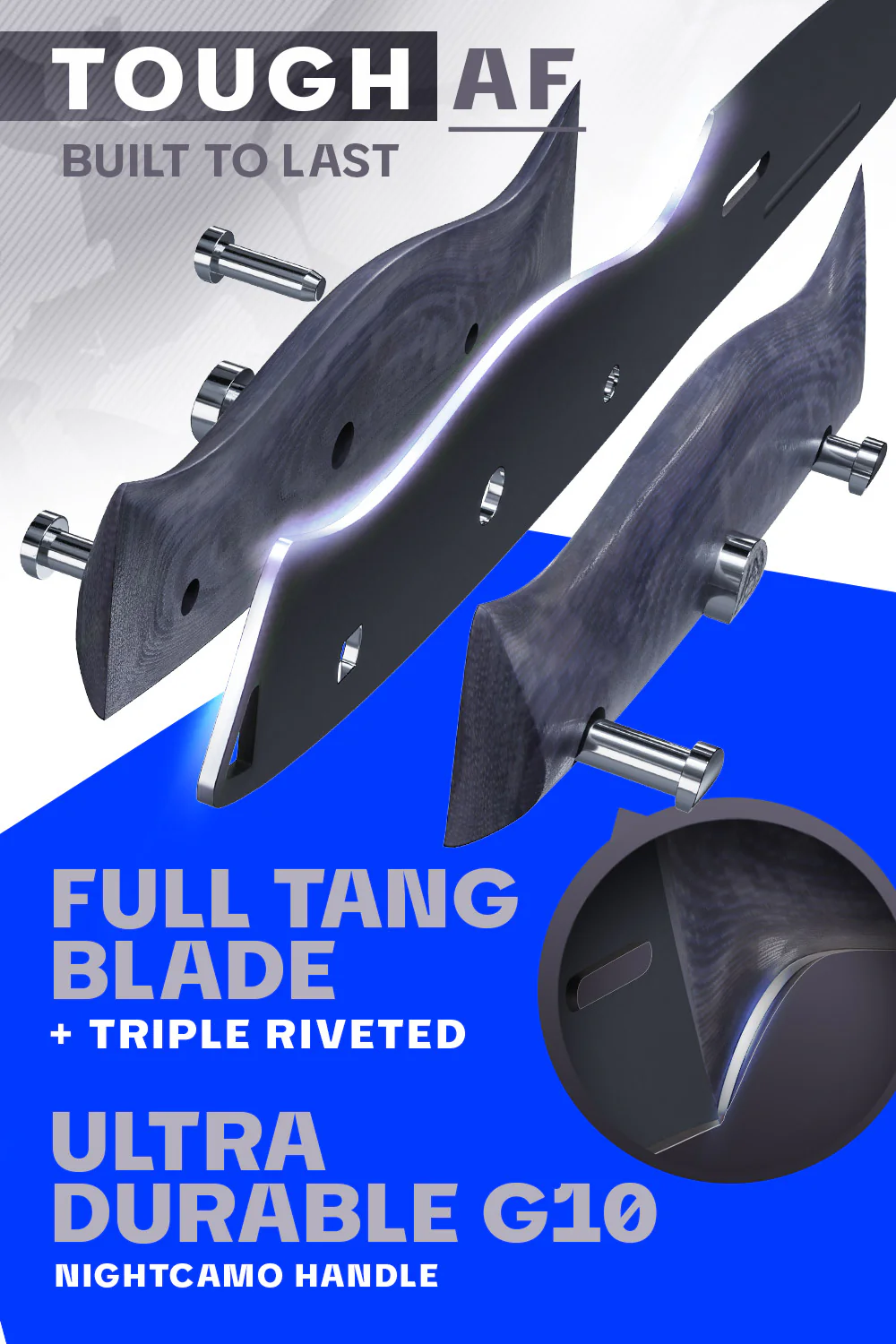 Chef & Cleaver Hybrid Knife 8" | Crixus | Delta Wolf Series | Dalstrong © - Image 4