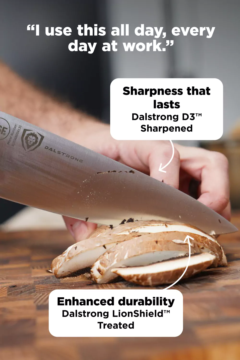 Gladiator Series Chef & BBQ Essentials |  8" Chef's Knife + 8" Chef-Cleaver Hybrid - The Crixus - Image 6