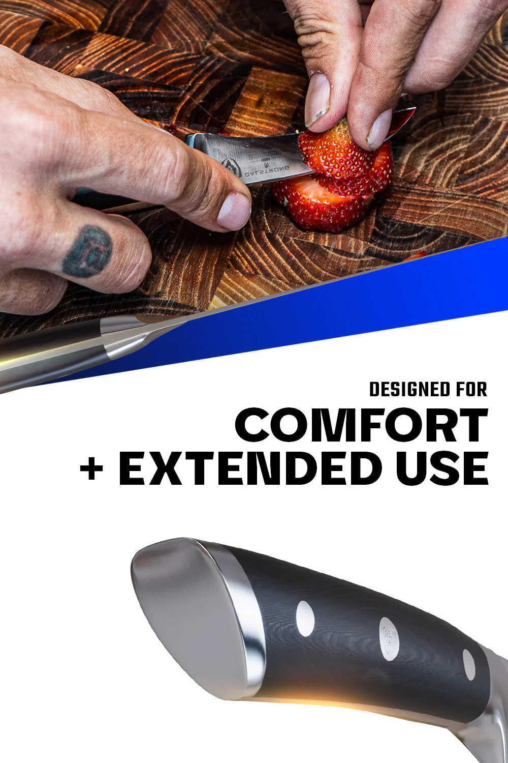 Bird's Beak Tourne Paring Knife 2.75" | Gladiator Series | NSF Certified | Dalstrong © - Image 5