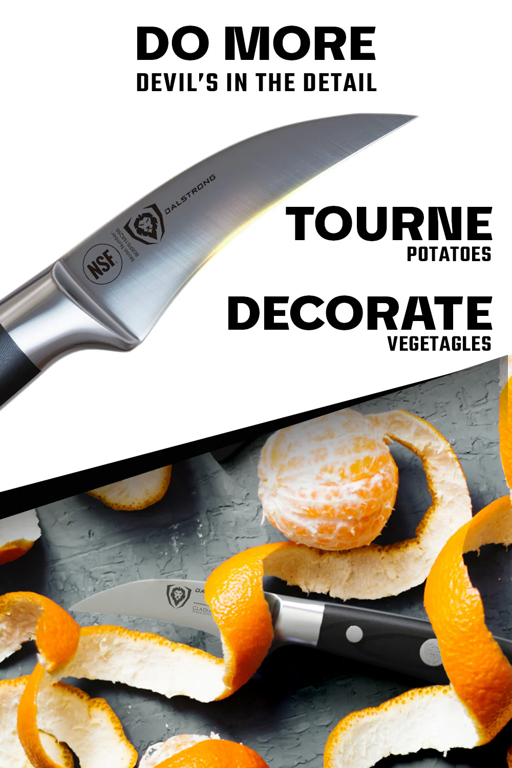 Bird's Beak Tourne Paring Knife 2.75" | Gladiator Series | NSF Certified | Dalstrong © - Image 6