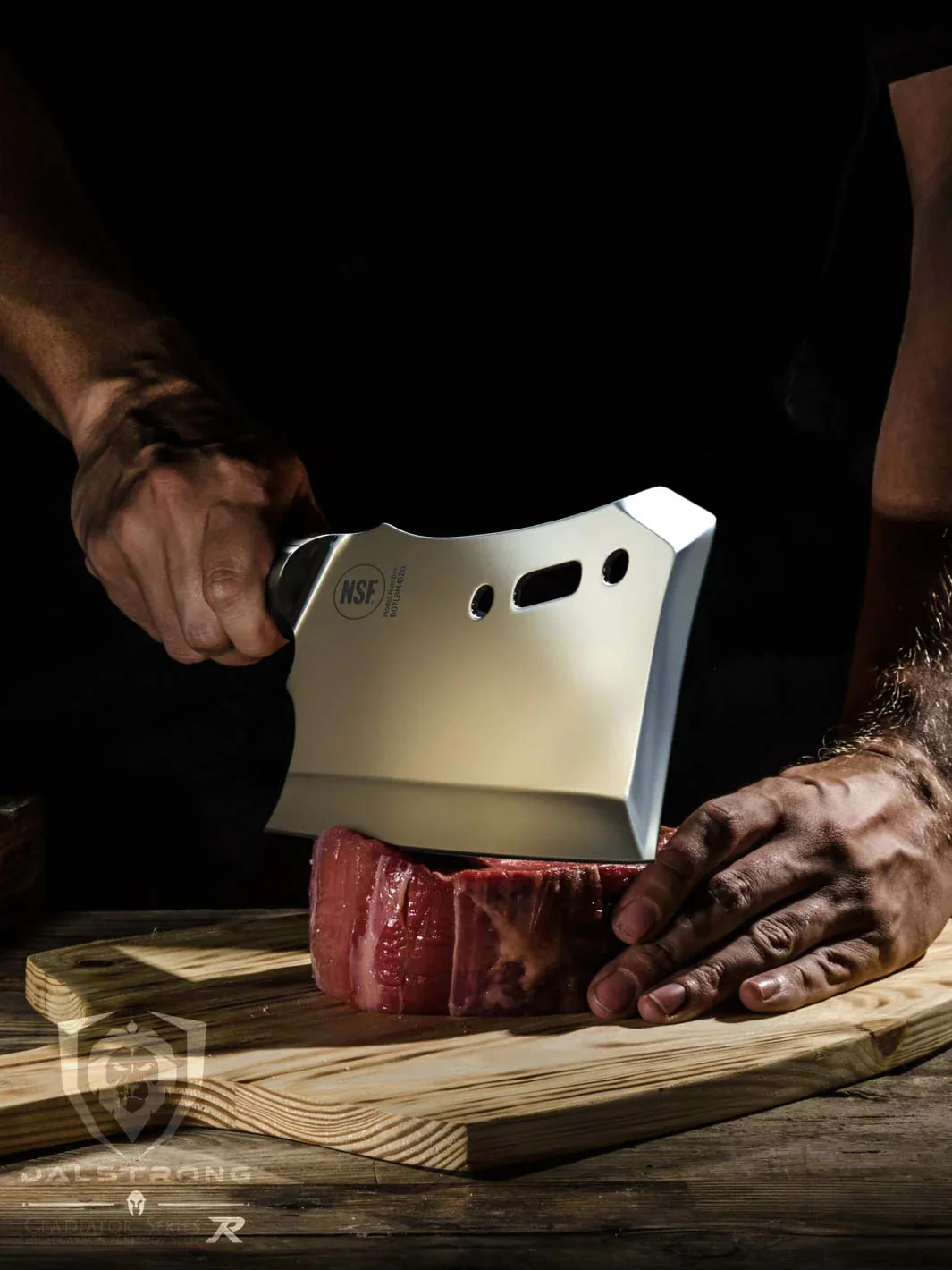 Meat Cleaver 9" with Stand | Obliterator | Gladiator Series | NSF Certified | Dalstrong © - Image 11