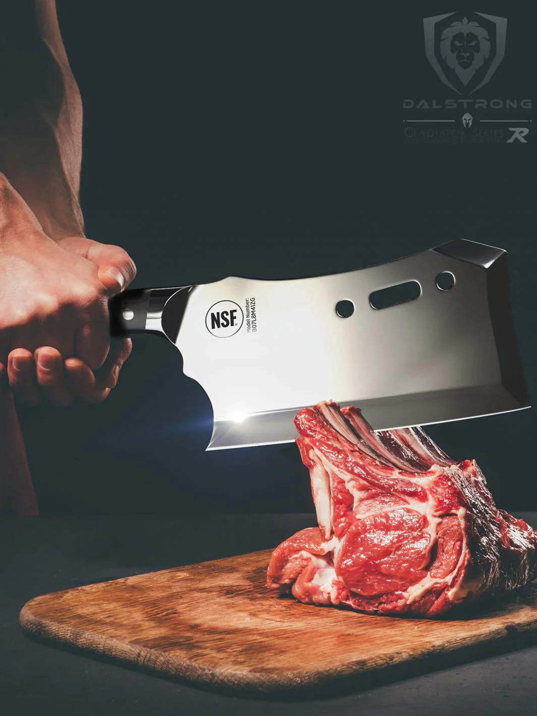 Meat Cleaver 9" with Stand | Obliterator | Gladiator Series | NSF Certified | Dalstrong © - Image 13