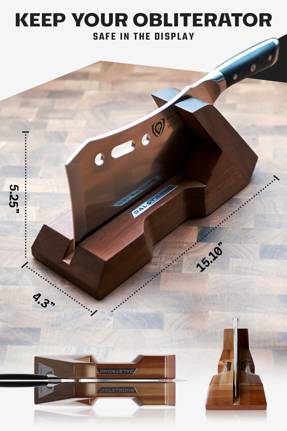 Meat Cleaver 9" with Stand | Obliterator | Gladiator Series | NSF Certified | Dalstrong © - Image 8