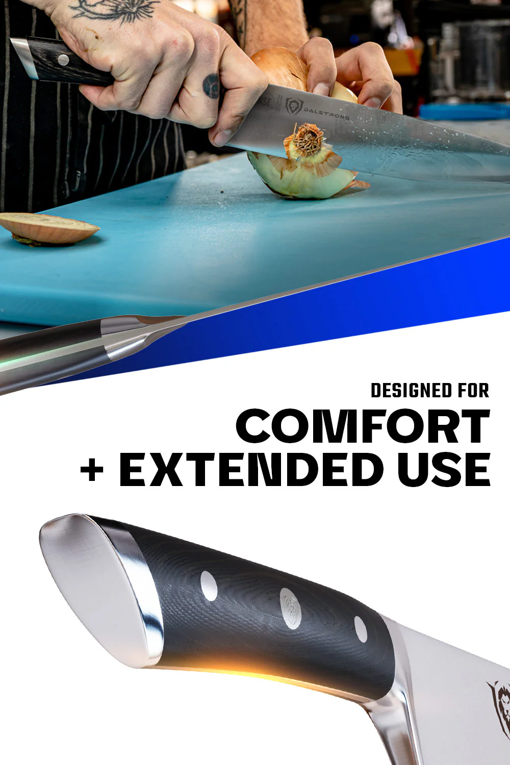 Chef's Knife 8" | Gladiator Series | NSF Certified | Dalstrong © - Image 5