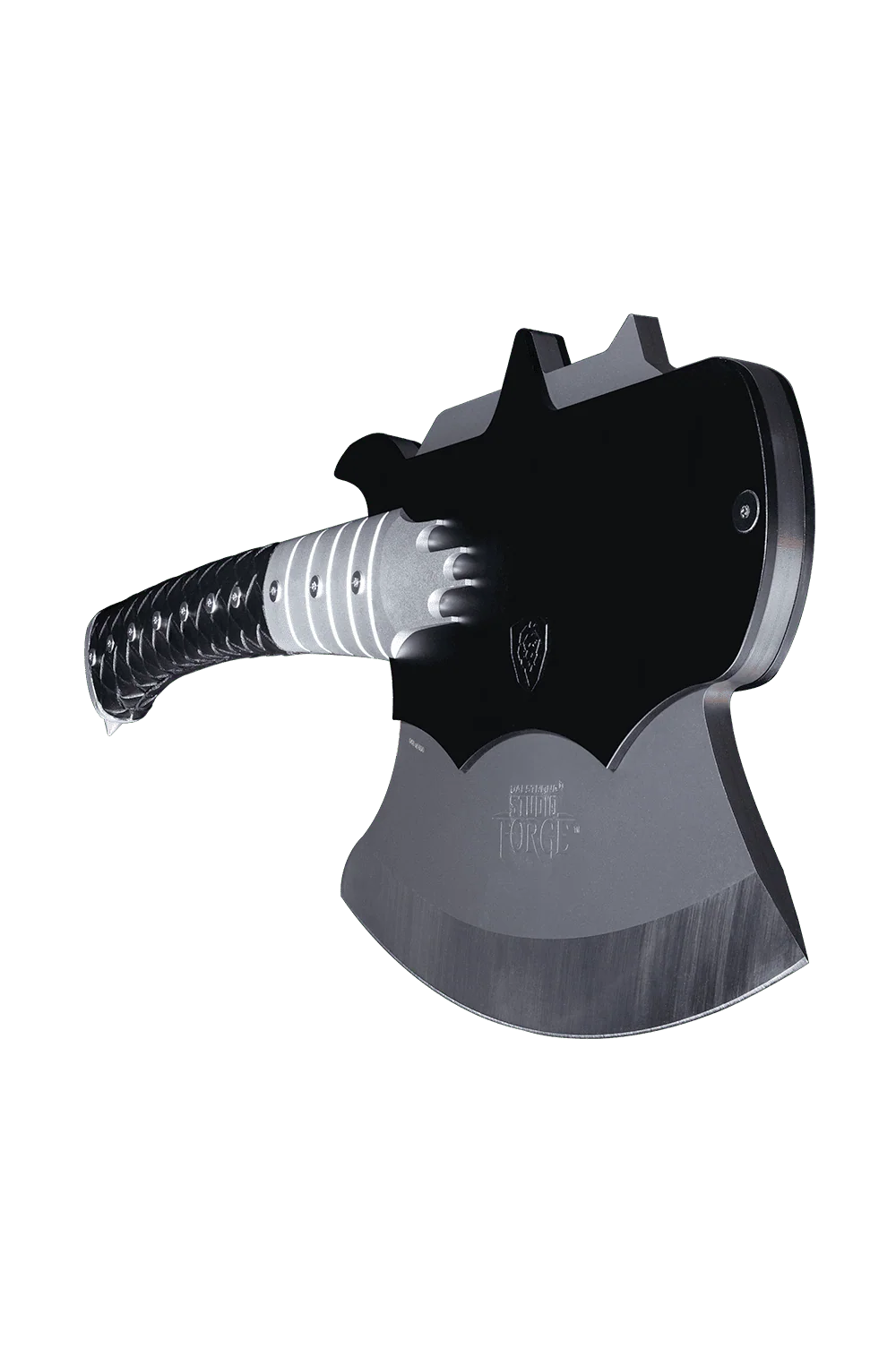 KISS™ x StudioForge™ | Gene Simmons’ HELLFIRE DEMON AXE | 7.5” Collector’s Meat Axe & Display Stand - Image 16