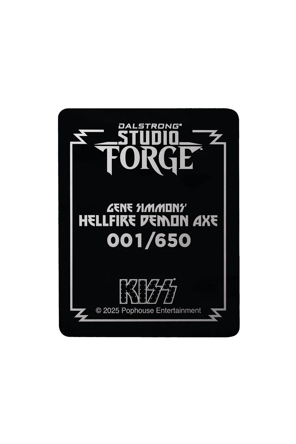 KISS™ x StudioForge™ | Gene Simmons’ HELLFIRE DEMON AXE | 7.5” Collector’s Meat Axe & Display Stand - Image 18