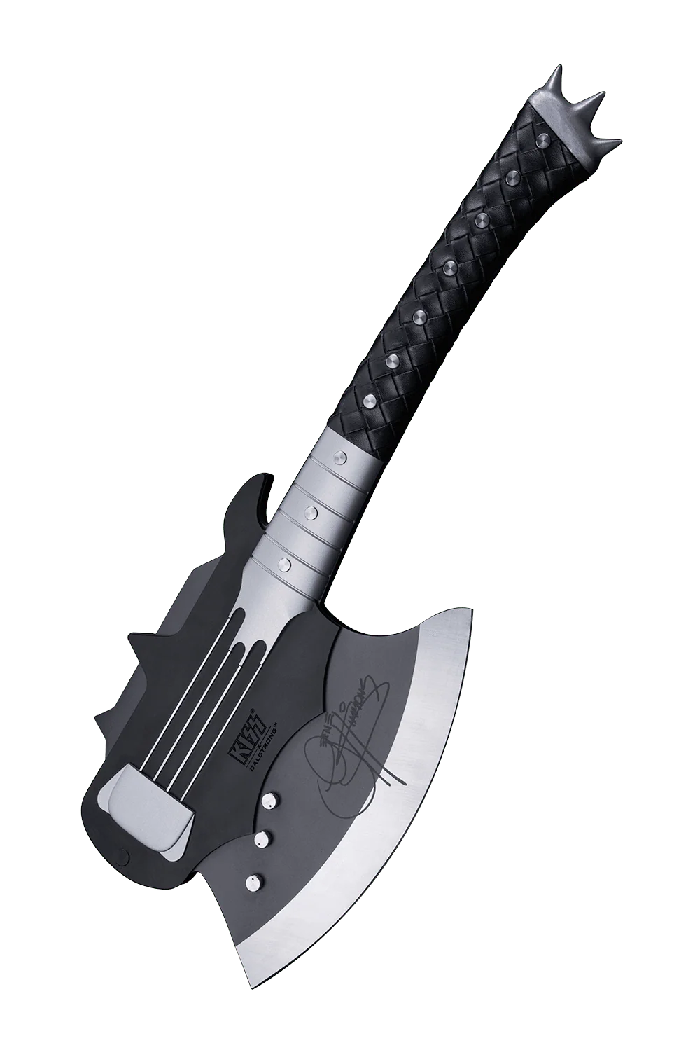 KISS™ x StudioForge™ | Gene Simmons’ HELLFIRE DEMON AXE | 7.5” Collector’s Meat Axe & Display Stand - Image 3