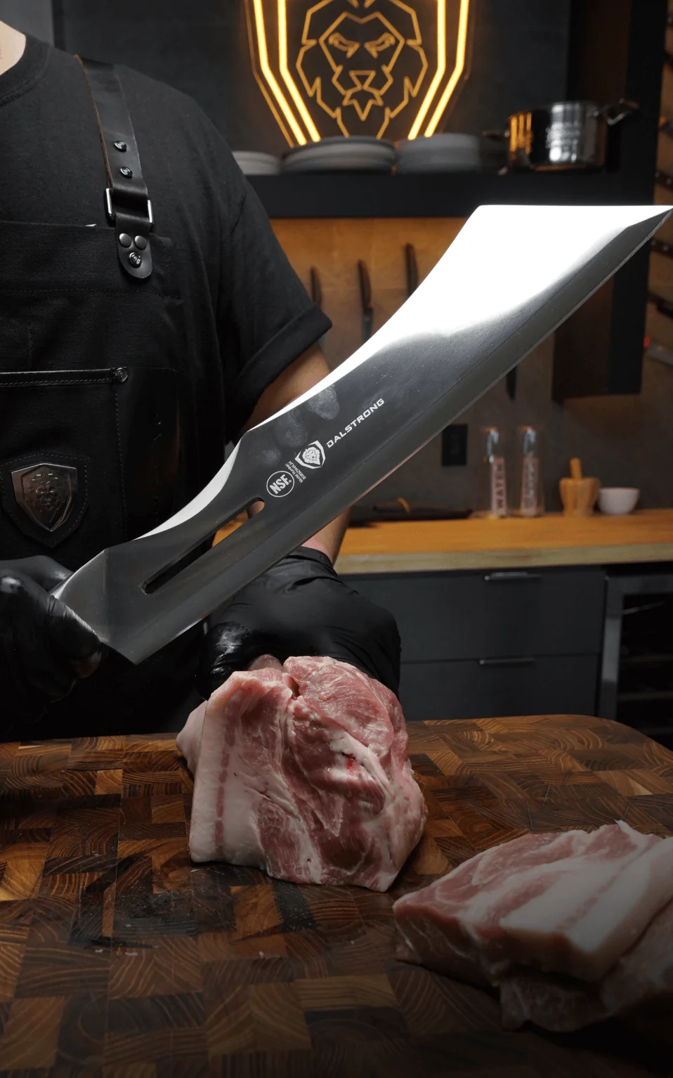 Meat Prep Bundle | 14" Annihilator Meat Cleaver with Stand + 8" Meat Chopper with Stand - Image 7