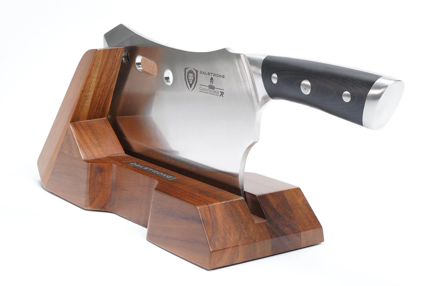Meat Prep Bundle | 9" Obliterator Meat Cleaver with Stand + 8" Chef & Cleaver Hybrid Crixus Knife - Image 4