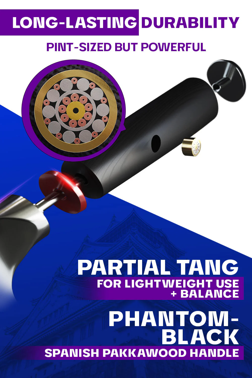 Mini Cleaver Knife 4.5" | Phantom Series | Dalstrong © - Image 4