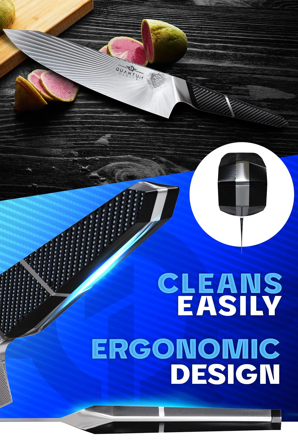 Chef's Knife 8.5" | Quantum 1 Series | Dalstrong © - Image 7