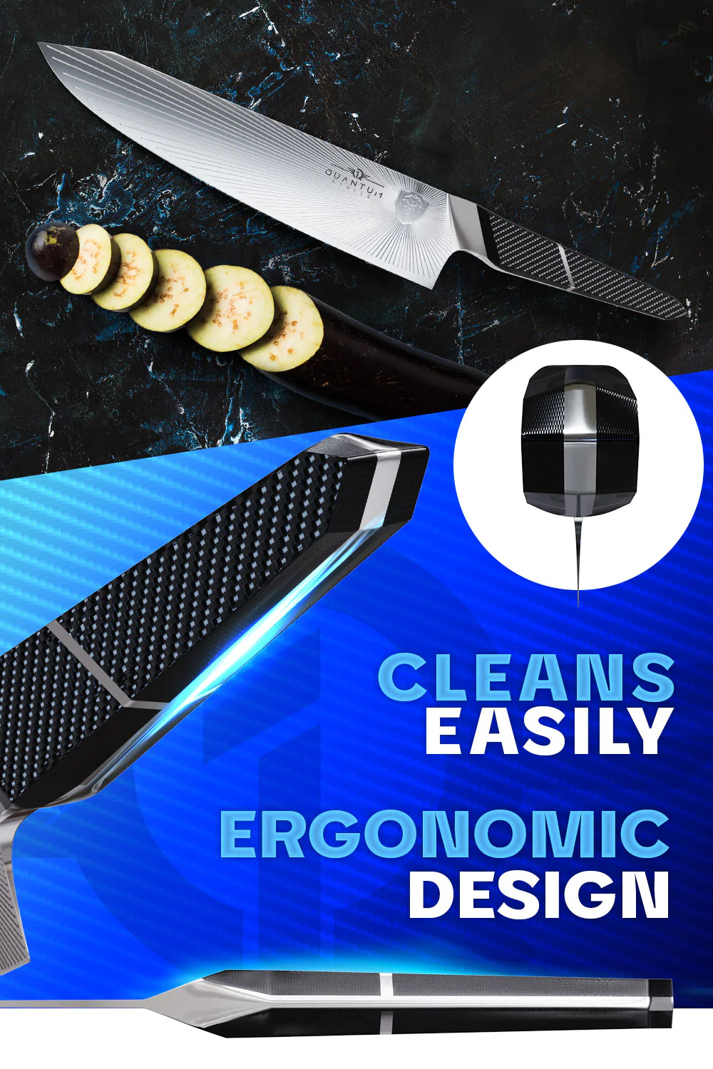 Chef's Knife 9.5" | Quantum 1 Series | Dalstrong © - Image 6