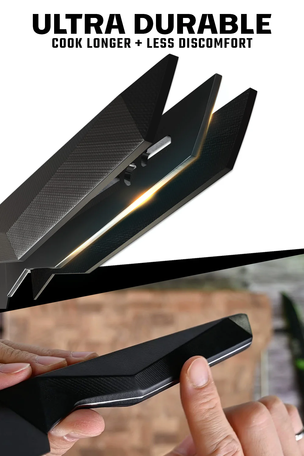 Chef's Knife 9.5" | Shadow Black Series | NSF Certified | Dalstrong © - Image 4