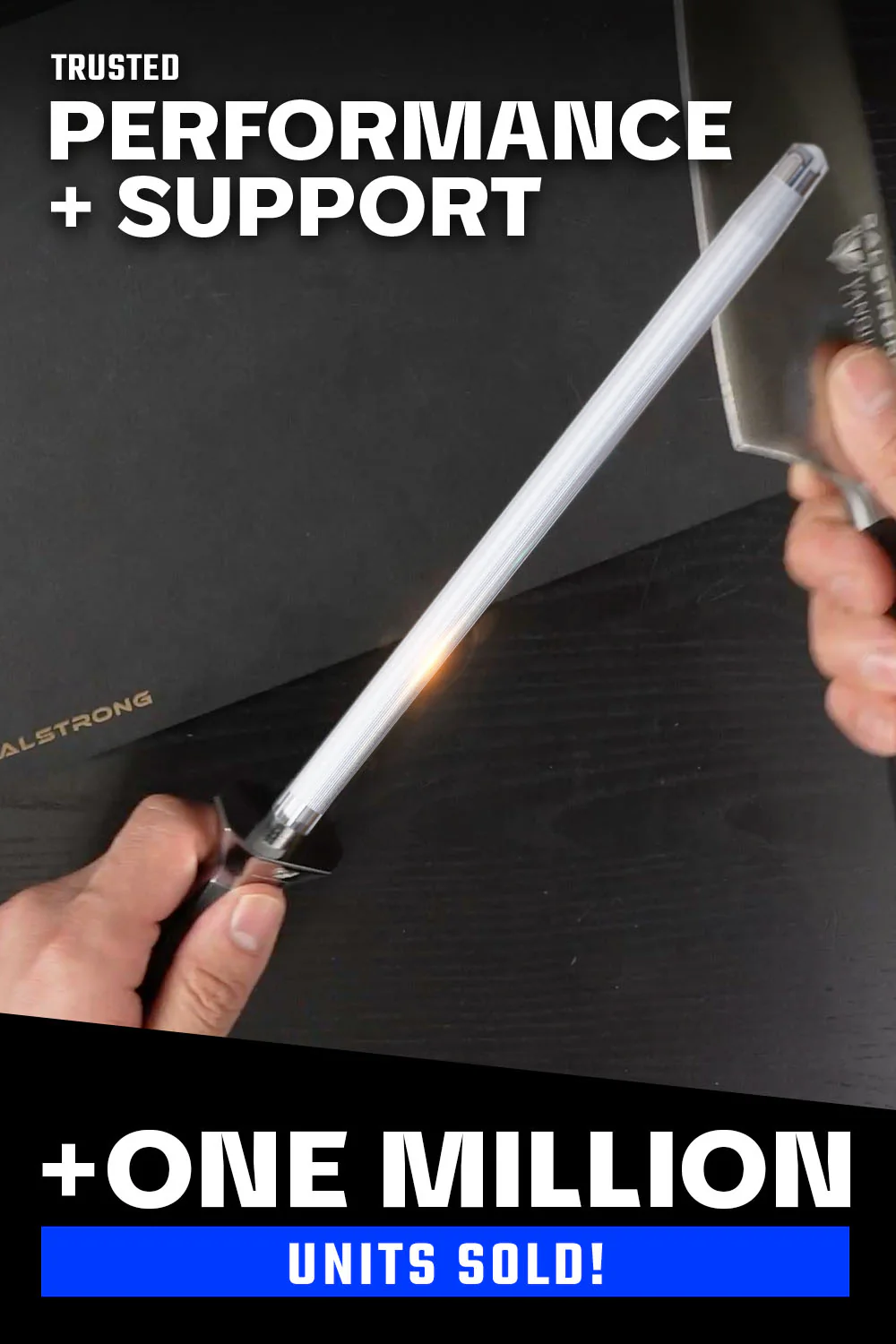 Honing Steel 9" | Shadow Black Series | NSF Certified | Dalstrong © - Image 11