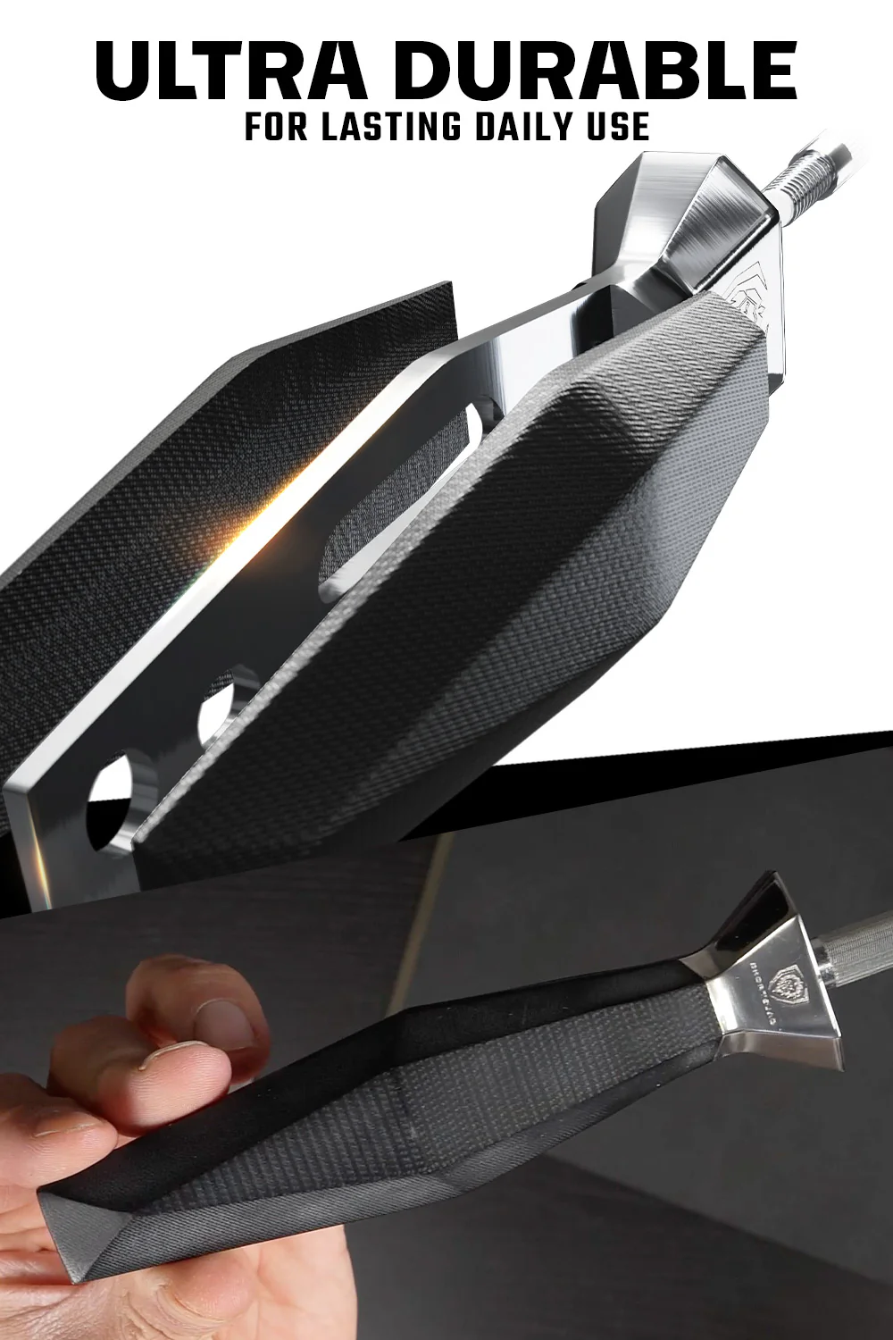 Honing Steel 9" | Shadow Black Series | NSF Certified | Dalstrong © - Image 3