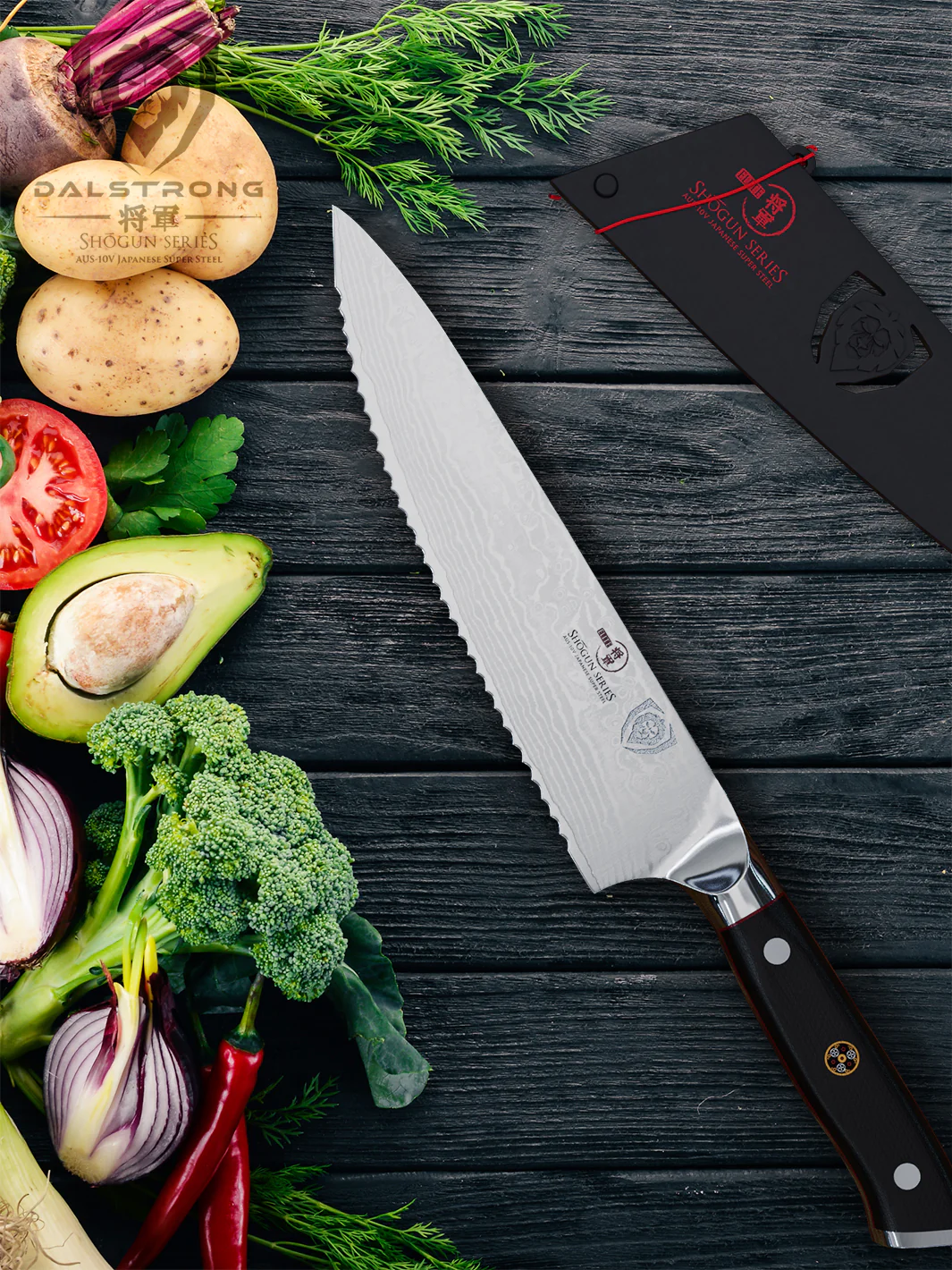 Serrated Chef's Knife 7.5" | Shogun Series ELITE | Dalstrong © - Image 10