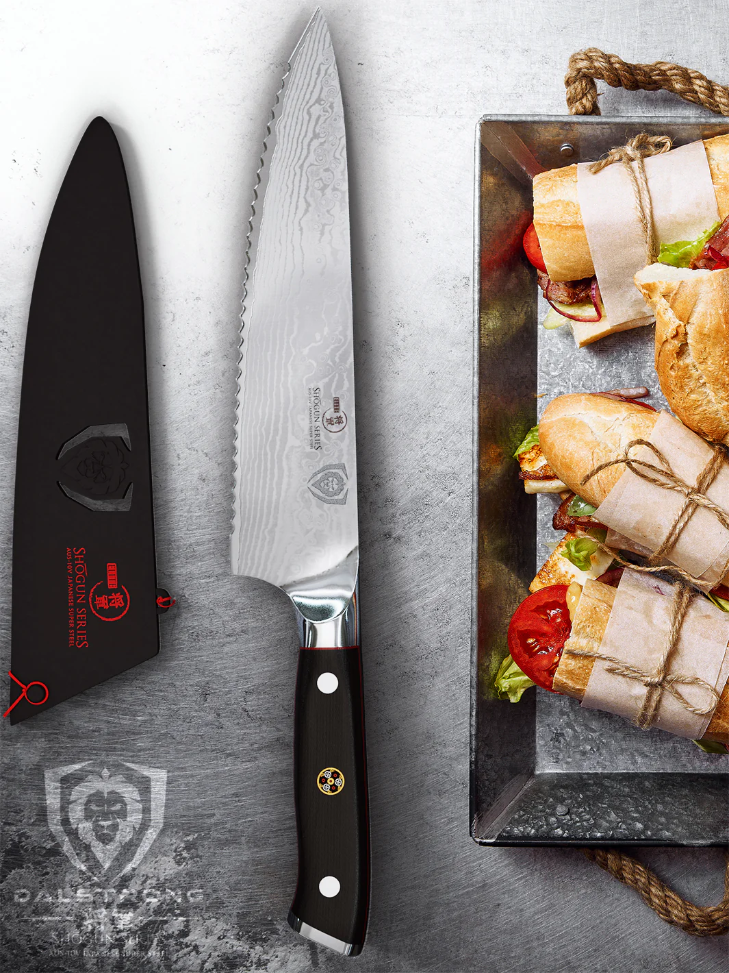 Serrated Chef's Knife 7.5" | Shogun Series ELITE | Dalstrong © - Image 9