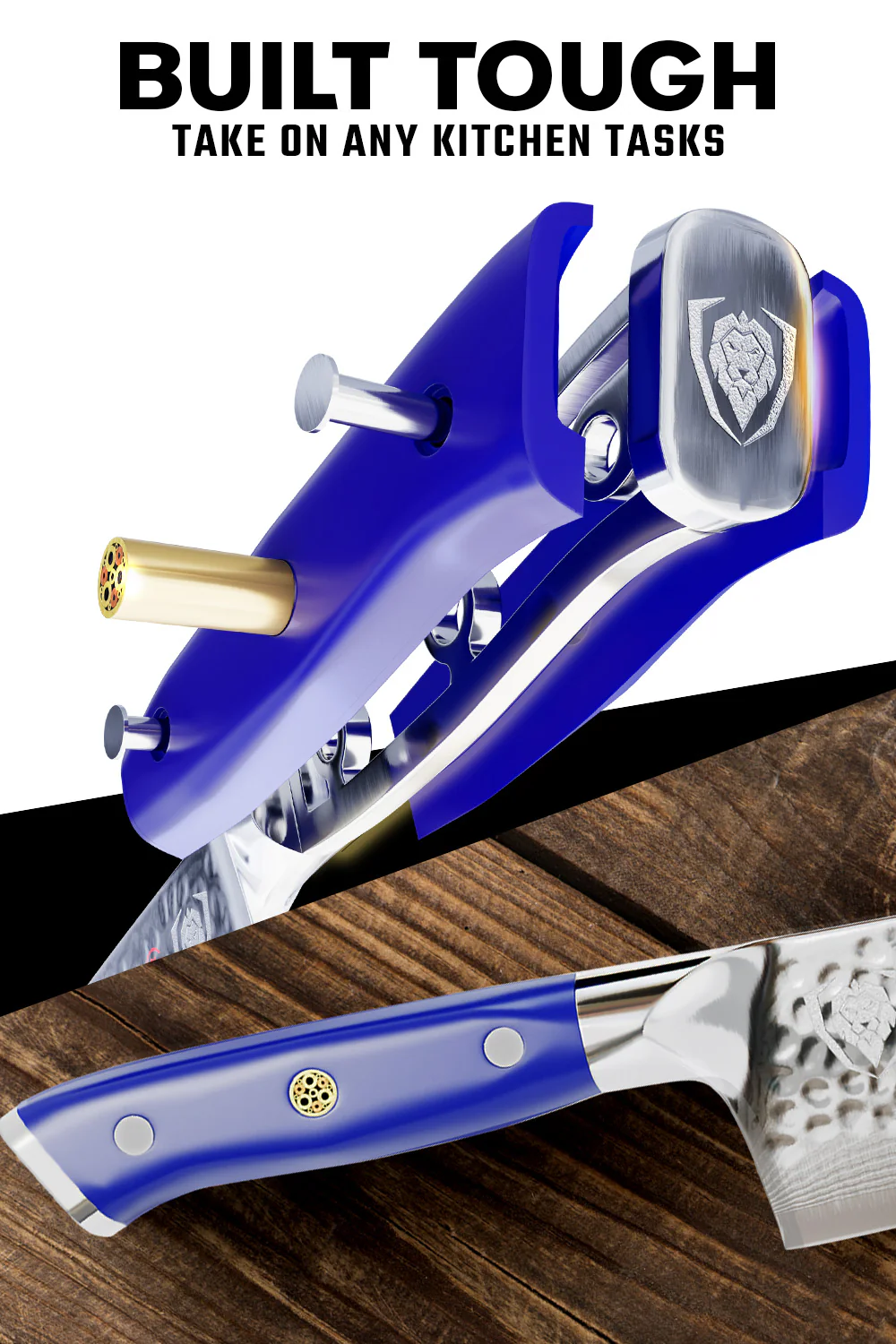 Chef's Knife 8" | Blue Handle | Shogun Series X | Dalstrong © - Image 3