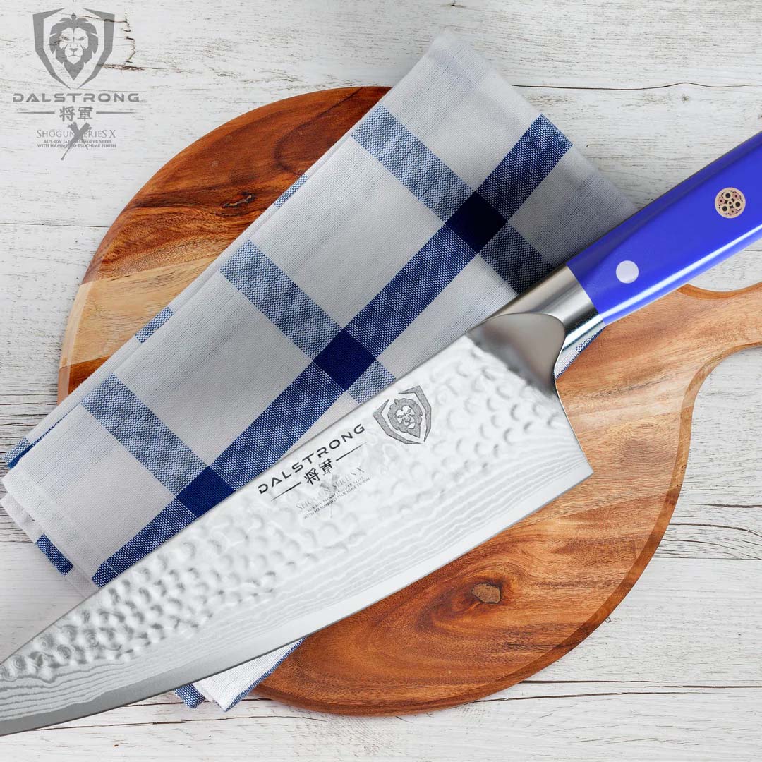 Chef's Knife 8" | Blue Handle | Shogun Series X | Dalstrong © - Image 8