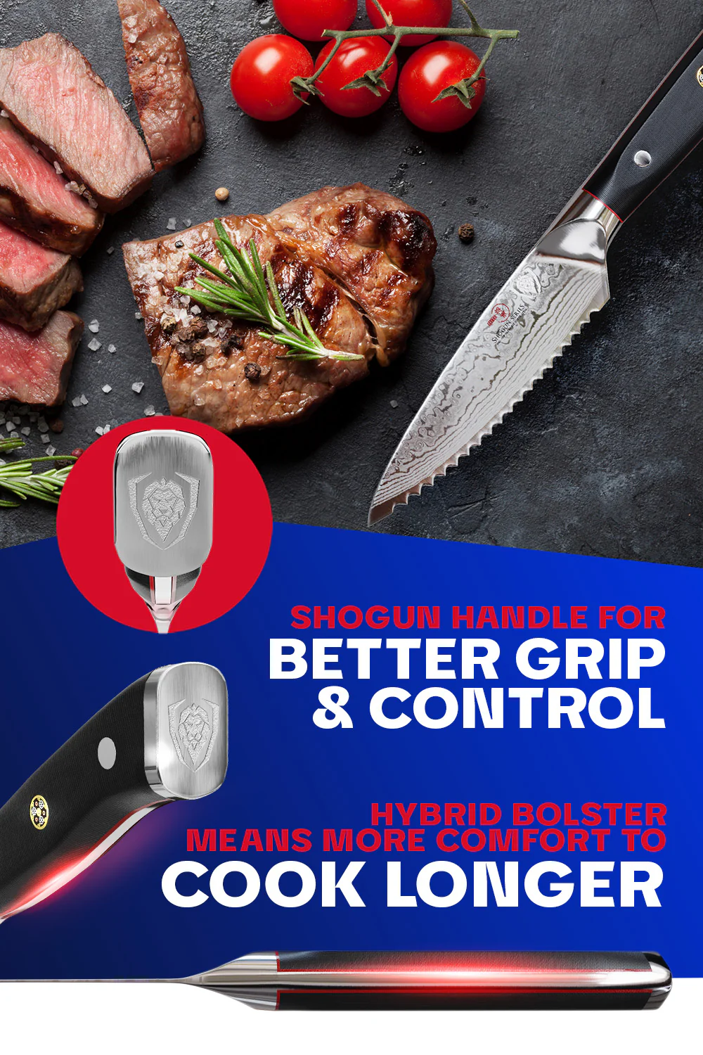 Serrated Paring Knife 3.5" | Shogun Series ELITE | Dalstrong © - Image 6