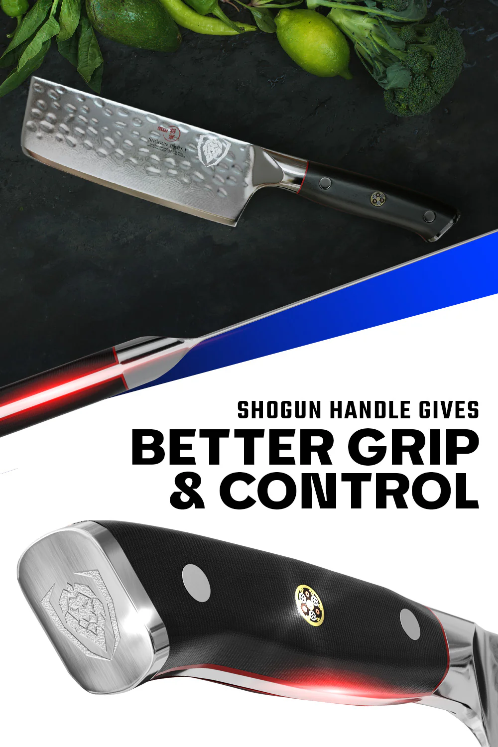 Nakiri Vegetable Knife 6" | Shogun Series ELITE | Dalstrong © - Image 6