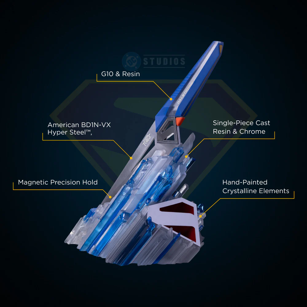 Superman™ x StudioForge™ | Edge of Solitude | 8.5” Collector’s Chef Knife & Display Stand - Image 4