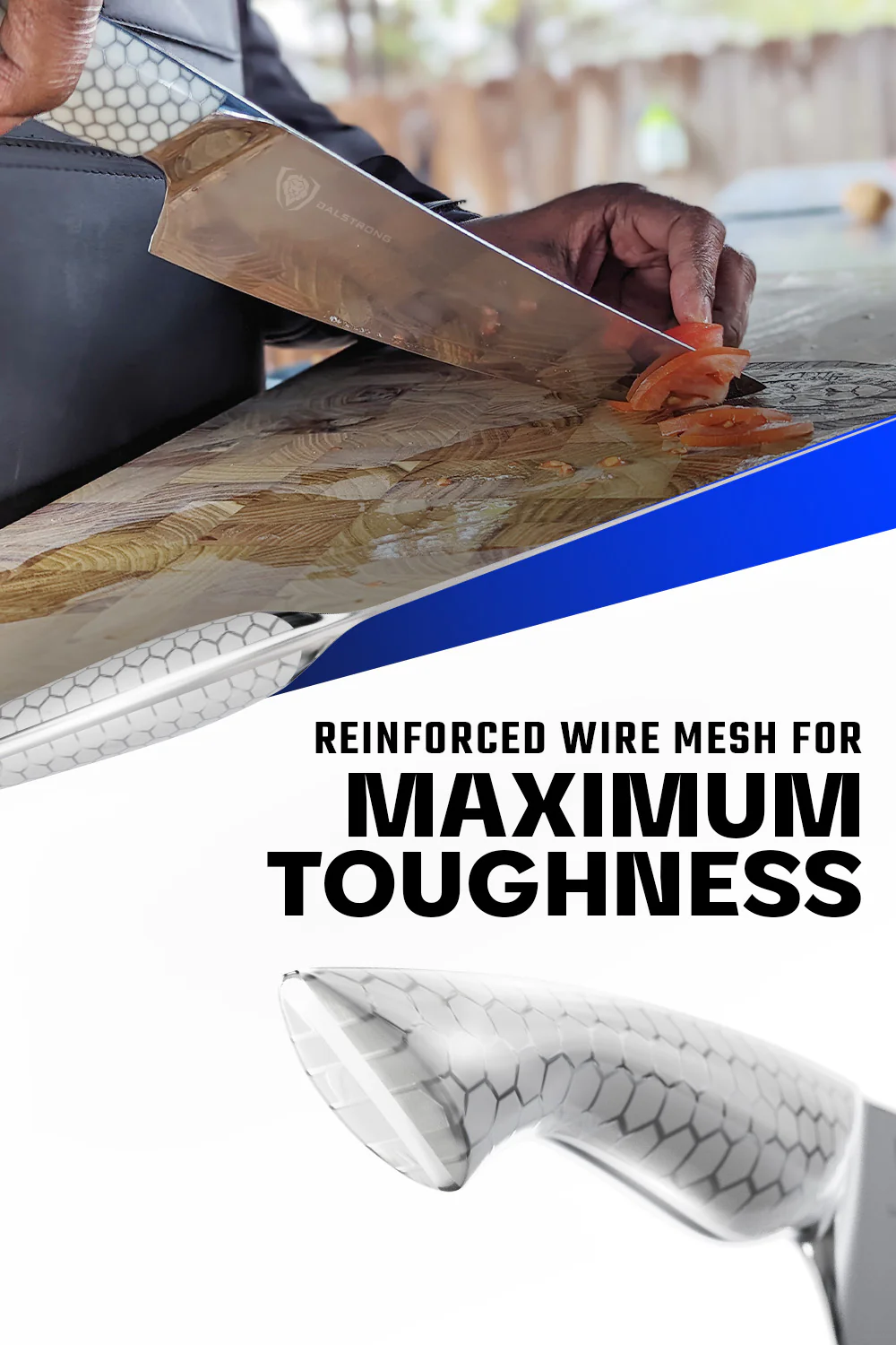 Chef's Knife 8" | Frost Fire Series | NSF Certified | Dalstrong © - Image 5