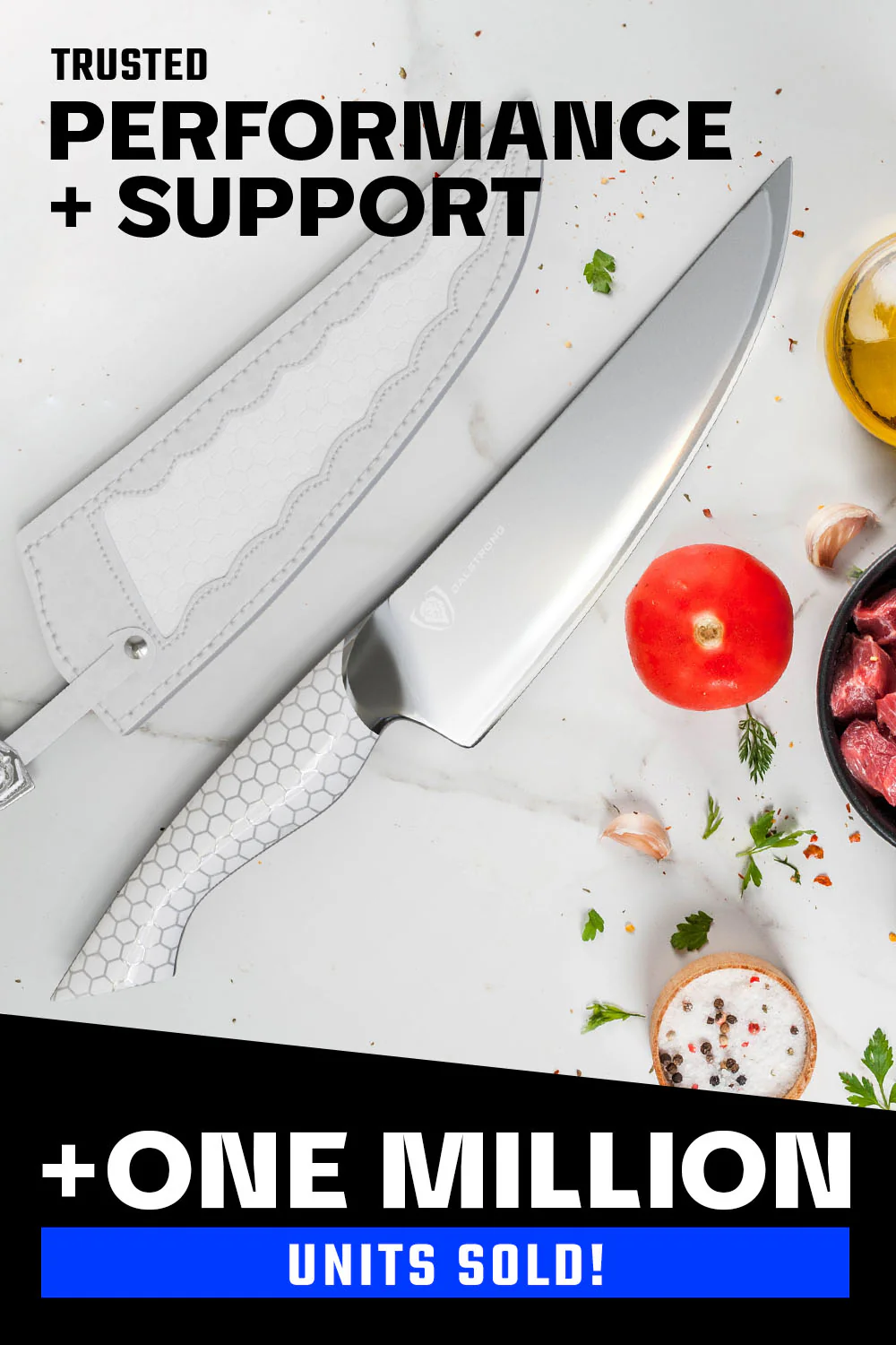 Chef's Knife 8" | Frost Fire Series | NSF Certified | Dalstrong © - Image 7