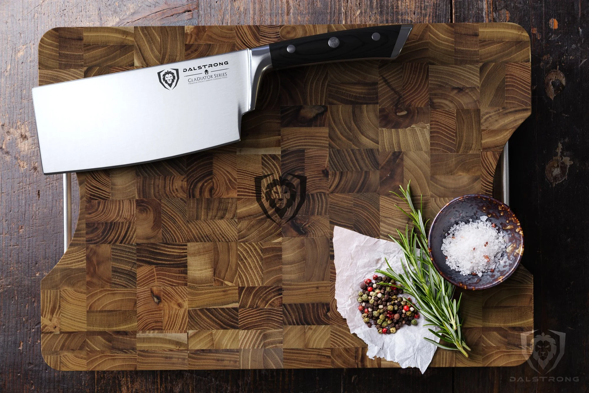 The Gladiator Bundle |  18-Piece Colossal Knife Set + Lionswood Teak Cutting Board - Image 13