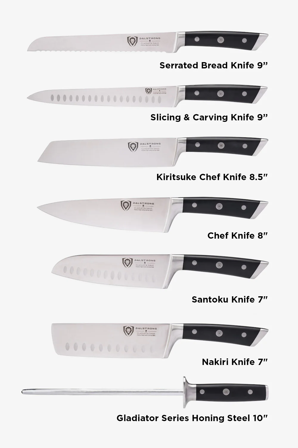 The Gladiator Bundle | 18-Piece Colossal Knife Set + Premium Whetstone Kit - Image 7