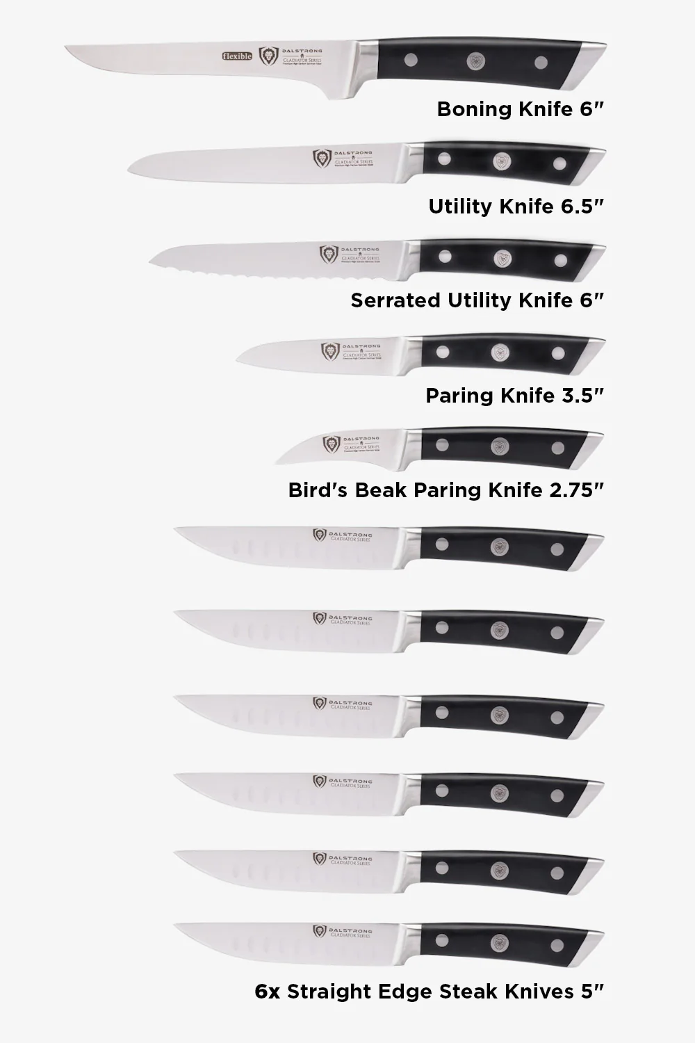 The Gladiator Bundle | 18-Piece Colossal Knife Set + Premium Whetstone Kit - Image 8