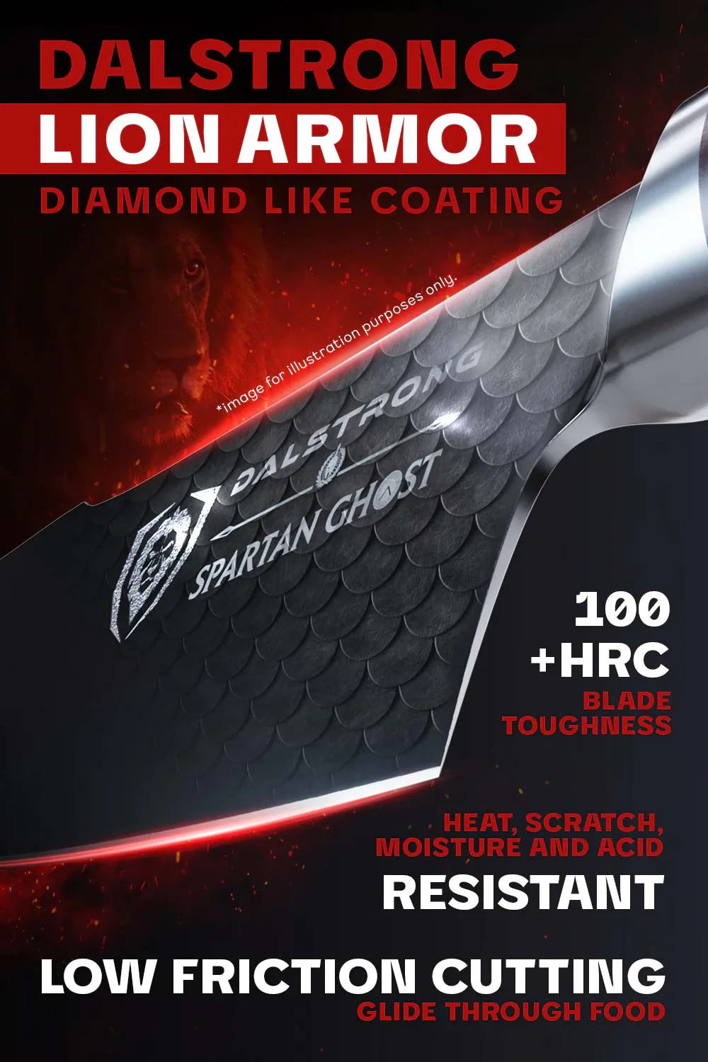 Chef's Knife 9.5" | Spartan Ghost Series | Dalstrong © - Image 6