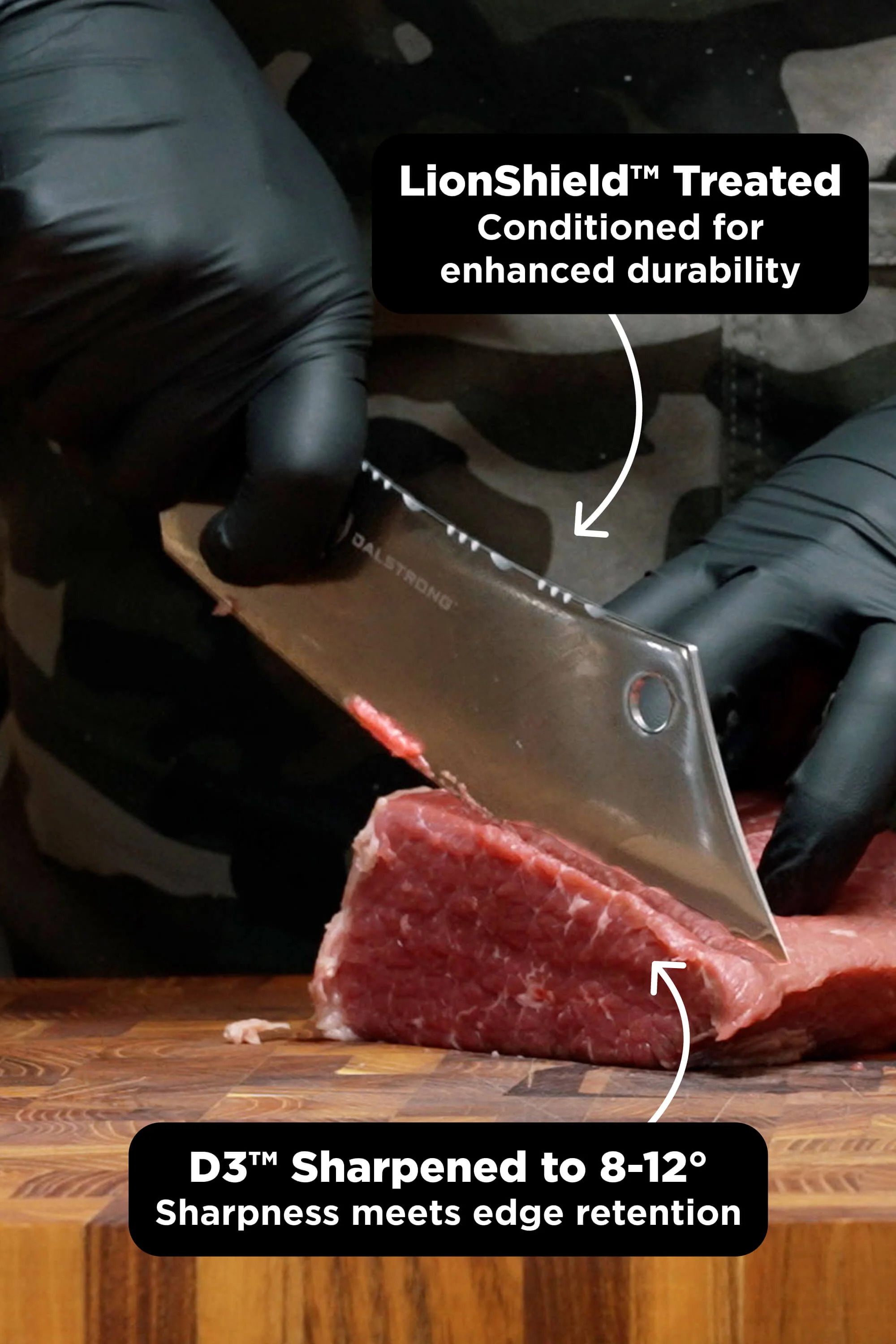 Chef & Cleaver Hybrid Knife 8" | The Crixus | Valhalla Series | Dalstrong © - Image 3