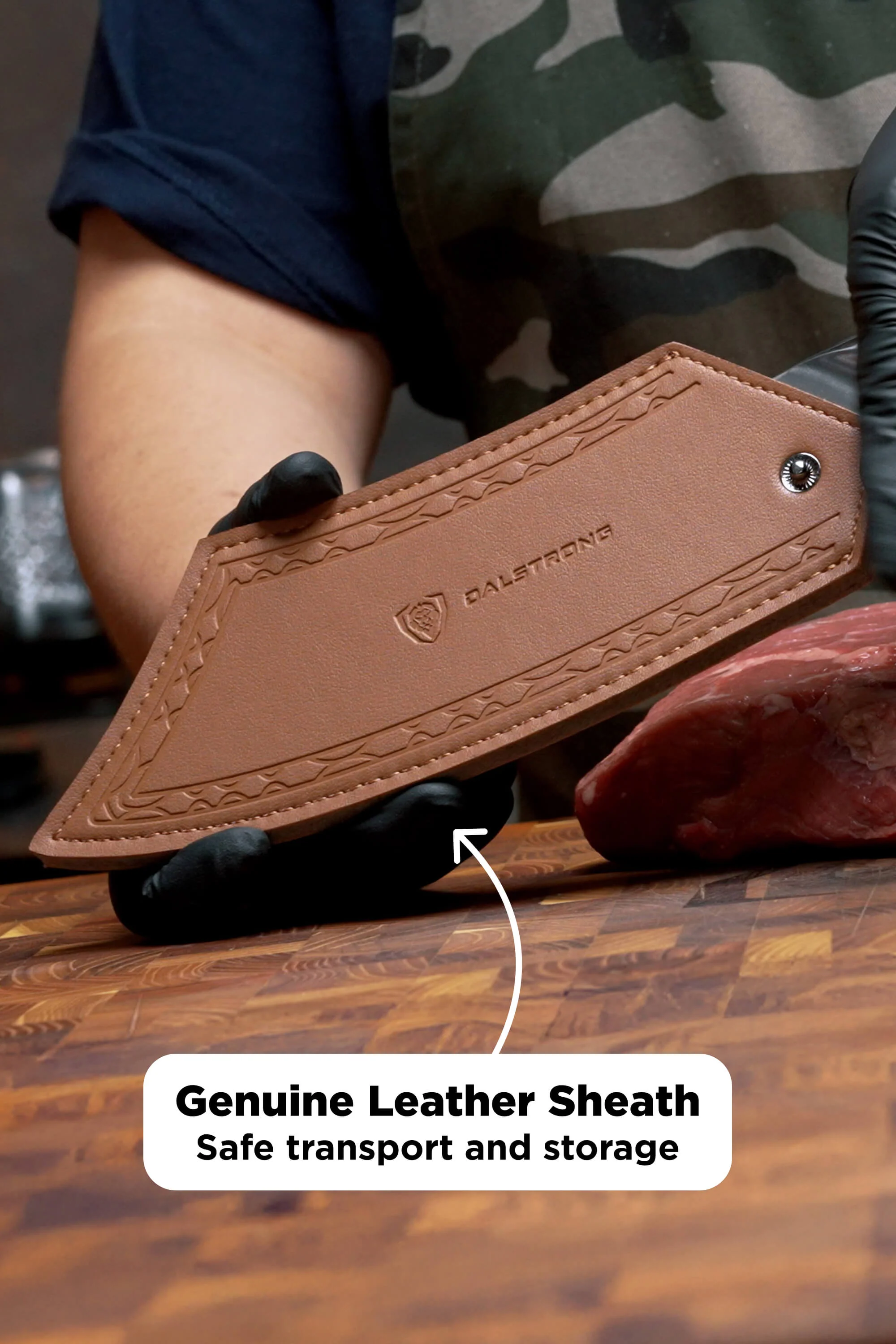 Chef & Cleaver Hybrid Knife 8" | The Crixus | Valhalla Series | Dalstrong © - Image 4