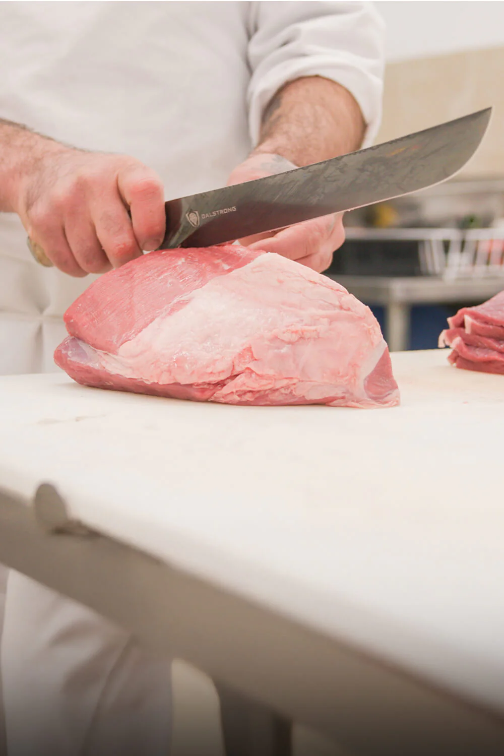 The Valhalla Series Ravenstone Bundle | 8" Chef-Cleaver Crixus Hybrid + 12" Slicing & Carving Knife - Image 12