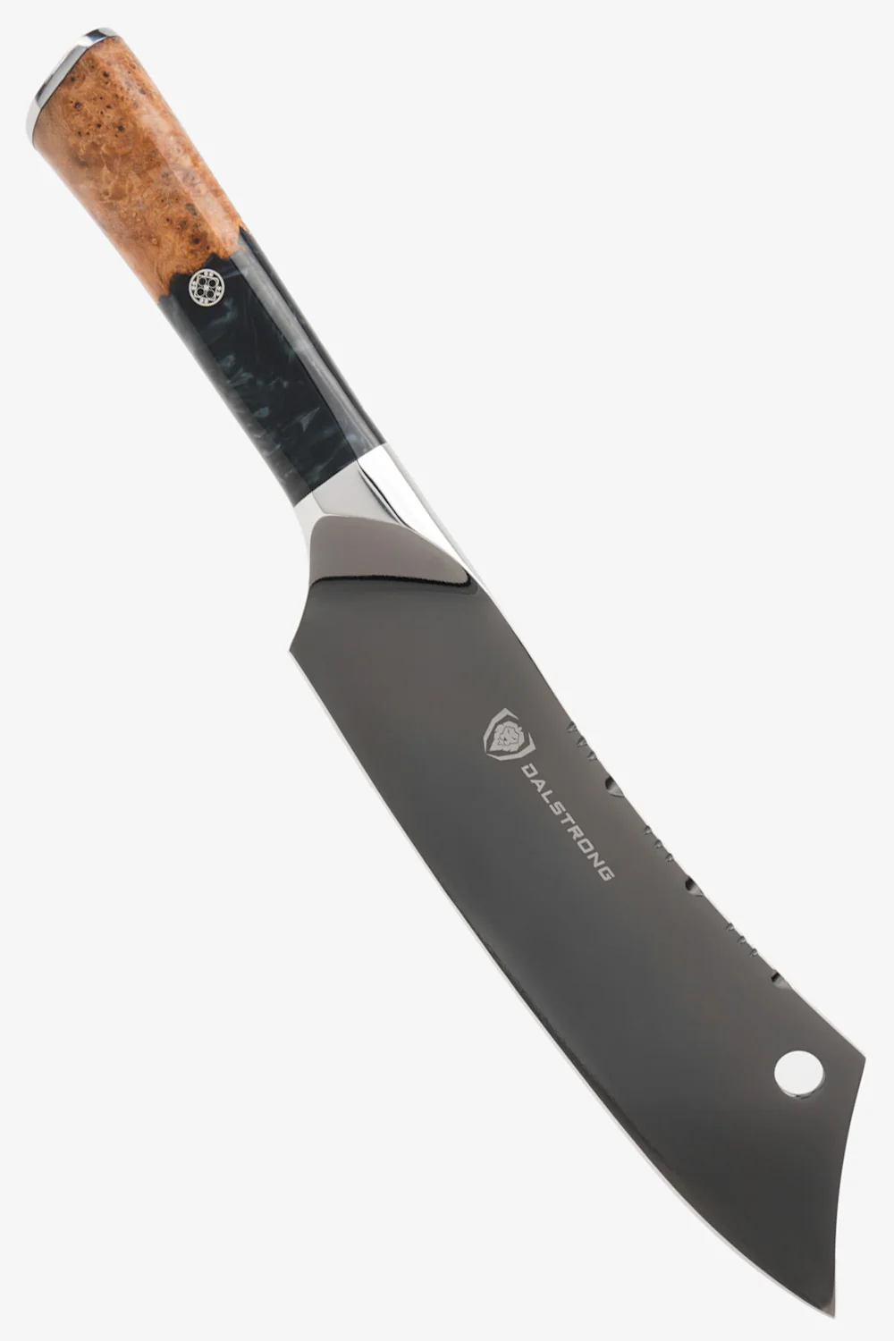 The Valhalla Series Ravenstone Bundle | 8" Chef-Cleaver Crixus Hybrid + 12" Slicing & Carving Knife - Image 3