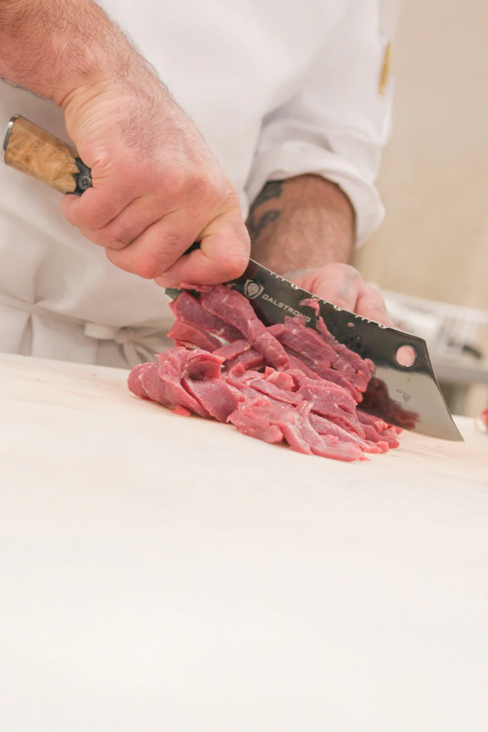 The Valhalla Series Ravenstone Bundle | 8" Chef-Cleaver Crixus Hybrid + 12" Slicing & Carving Knife - Image 7