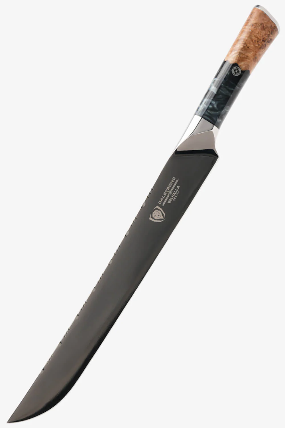 The Valhalla Series Ravenstone Bundle | 8" Chef-Cleaver Crixus Hybrid + 12" Slicing & Carving Knife - Image 8