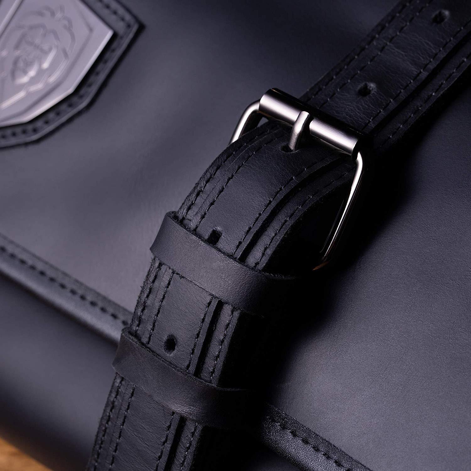 Midnight Black | Full Grain Leather | Vagabond Knife Roll | Dalstrong © - Image 9